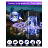 Bug Zapper for Outdoor and Indoor, Electric Mosquito Zapper Mosquito Trap Waterproof Fly Traps Mosquito, Camping Topwowe