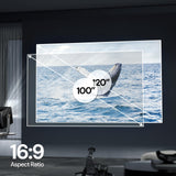 Valerion 220-inch Fixed Frame Projector Screen, 1.3 dB Gain, 80% PQE, 4K/8K Ultra HD, 3D Wall Mount Projector Screen, Works with Long Throw, Short Throw & Ultra Short Throw Projectors