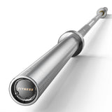 PAPABABE Barbell, 7ft Olympic Barbell 45lb Solid Chrome, 2-Inch Sleeves with Hybrid Needle Bearings & Bushings with Anti-Scratch,1000lbs Capacity Home Gym Bar for Stable Training (Silver)