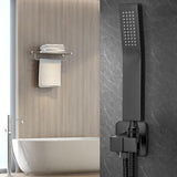 Brass Hand Held Shower Head, Luxury High Pressure Showerhead Kit with Wall Connector and Hose Set NearMoon
