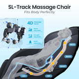 Osaki Vibe 4D l 4D Massage Mechanism l Automatic Body Scan l Deep Calf-Kneading l Space-Saving Technology l 3-Stage Zero Gravity l 32-Cell Full Body Air Massage (Brown)