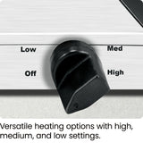 Chefman Electric Buffet Server + Warming Tray w/Adjustable Temperature & 3 Chafing Dishes, Hot Plate Perfect for Holidays, Catering, Parties, Events & Home Dinners, 14" x 14" Surface, Stainless Steel