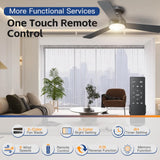 Ceiling Fans with Lights, 42 Inch Ceiling Fan with Light And Remote, 3CCT Flush Moun Low Profile Ceiling Fans, 6 Speed Noiseless LED Ceiling Fan, Black Ceilings Fan with Remote for Bedroom Living Room