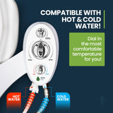 Zen Bidet Warm Hot and Cold Bidet Attachment- Dual Nozzle Warm Water Bidet Attachment for Toilet with Self-Cleaning Nozzles and Ceramic Valves - Easy to Install Bidet with Picture Instructions