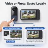 TKMARS Doorbell Camera Wireless No Subscription with 4.5" Monitor Screen