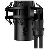 QuadCast 2 – USB Microphone for Gaming, Streaming and Podcasting, with On-Board Controls, LED Lighting, Removable Shock Mount, PC, Mac, PS5, PS4, USB-C - Black HyperX