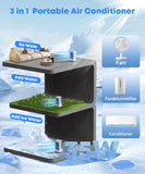 Portable Air Conditioners, 1700ml Evaporative Air Cooler with Remote, 120° Oscillating Mini Air Conditioner Portable with 3 Speeds XAMATTS