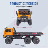 HOBBYPLUS ARKTOS 6x6 V1.5 CR18P Rock Crawler RTR All Terrain - Remote Control Car, Rock Crawler 1/18 Scale 6WD 2 Speed Transmission Off Road for Adults, RC Hobbyists (Tan)