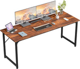 KCZDXH Computer Desk, 55 Inch Home Office Desk, Gaming desk, Rustic Brown