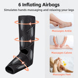 SHINE WELL Leg Massager with Heat and Compression, Legs Massage for Circulation and Pain Relief, Foot and Calf Massager for Swelling, Heated Air Compression Machine, Wellness Gift for Mom Dad