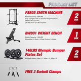 RitFit Smith Machine Power Rack with LAT-Pull Down System
