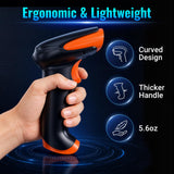 Tera Barcode Scanner 2D Wireless Handheld: BT 2.4G USB, HW0002-O, Orange