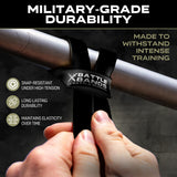 Battle Bands Resistance Bands – Pull Up Assistance Bands & Stretch Bands for Exercise – Heavy Duty Workout Resistance Bands Set for Strength Training, Powerlifting, Home Gym & Stretching – Men & Women
