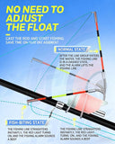 High Sensitivity Fishing Float Bite Alert for Rods, Smart LED Luminous Hook Alarm with LED Lights & Sound, All-Weather Anglers Waterproof Sea & Lake Gear, Clip-On Sound Bite Alert Bell (2PCS)