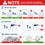 200-Sheet Auto Feed Paper Shredder, Touchscreen Heavy Duty Shredders, 40 Min Non-Stop, P-5 Ultra Security Commercial Shredder for Home Office