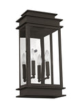 Livex Lighting 2018-07 Princeton Outdoor Wall Lantern, Bronze