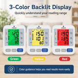 FDA-Cleared Blood Pressure Monitor, Upper Arm, Wide Cuff, Large Display
