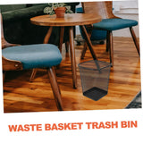 2 Pack Metal Mesh Wastebasket Square Trash Can for Office