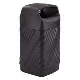 Twist Garbage Can for Indoor and Outdoor Use, Durable & Weather-Resistant Trash Repstacle, 32 Gallons Safco