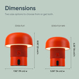 Kooduu Sensa Play Bluetooth Speaker Light with Sound by JBL - Cordless, Rechargeable Speaker & Light with Touch Control for Indoor/Outdoor Use, Orange