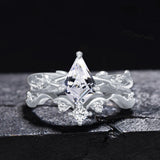 Oseew Moissanite ring Moissanite engagement ring set Moissanite rings for women(Moissanite) Kite