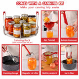 KILOGORGE 24 qt Pressure Canner with Gauge[14.5 PSI],with Canning Supplies 7 pc set,large pressure cooker for canning, its a great helper for both households and businesses used to make canned food
