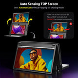 KYY Laptop Screen Extender Driver Need, 15.6'' Quad Portable Monitor Laptop