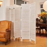 Room Dividers and Folding Privacy Screens, Wood Louvered Separators Divider Wall for Home Office