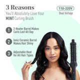 Inch Thermal Brush for Effortless Curls, Volume & Waves MINT