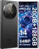 FOSSIBOT S3 Pro Unlocked Phone, 6.67" FHD+ AMOLED Curved Display