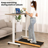 Standing Desk with Wheels, 63'' x 24'' Standing Desk Adjustable Height with Charging Station, 2 USB Ports,