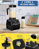 CRANDDI Professional Blender,1500 Watt Commercial Blenders for Kitchen with 70oz Capacity and Self-Cleaning