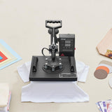 Heat Press, 12x10in Heat Press Machine, Clamshell Sublimation Transfer Printer Fast Heat-up