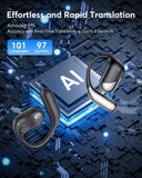 Paekole AI Translation Earbud Real Time - 198 Languages Translator, 3 in 1 Ear Buds Audifonos Traductores Inglés Español 60H Wireless Earphones Bluetooth AI Headphone for Travel Meeting Learning