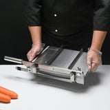 Stainless Steel Bone Cutter Machine Manual Ribs Meat Chopper Food Slicer for Whole Chicken Rib Spine, 47.5x28.5x10cm