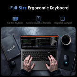 Gaming Laptop with AMD Ryzen 4300U Processor, 15.6" FHD Screen Laptop Computer with Radeon Graphics, 16GB RAM 512GB ROM Laptops Work Student Windows 11 Laptop, Wi-Fi, Type-C, HDMI, Webcam Cover Slide
