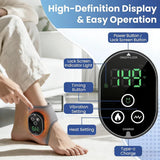 CREBELISOYA Cordless Foot & Ankle Massager with Heat,3000mAh Long-Lasting Portable Heating Pad for Foot,6 Heat & 3 Vibration Levels,Rechargeable Ankle Relax for Men,Women,Seniors