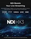 OBSBOT Tail Air NDI Streaming Camera 4K, AI Tracking PTZ Camera