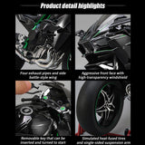 1/6 Scale Alloy Dynamic Motorcycle Model with Ignition System and Smoke Spray, Die-cast Motorcycle Gift for Adult Collectors & Enthusiasts