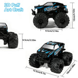 Ufilni 1:24 Waterproof Monster Truck Toys RC Cars: Amphibious Remote Control Car Trucks 4WD All Terrain Off-Road Pickup Toy for 6 7 8 9 10 11 12 Year Old Boys Girls Kids Gifts Presents Blue