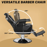 Hicomony Barber Chair Salon Chairs for Hair Stylist Heavy Duty Hydraulic Reclining for Salon Barbershop Hair Stylist Professional