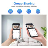 FMDARJXWHCP 5G 2.4G WiFi Video Doorbell 1080P Wireless Camera Door Bell Tuya(5G Doorbell)