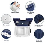 Car Refrigerator Portable 12V Fridge 32 Quart 12 Volt Freezer Compressor Cooler 12V/24V DC 110～240 V AC for Truck Van RV Camper SUV and Home Use
