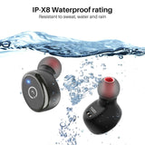 Bluetooth 5.3 Wireless Earbuds with Wireless Charging Case IPX8 Waterproof Stereo Headphones in Ear Built in Mic Headset TOZO
