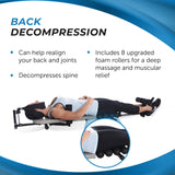 Stamina Inline Back Stretch Bench with Cervical Traction - Back and Neck Decompression - Inversion Table Alternative - Up to 250 lbs Weight Capacity Stamina