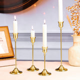Sunnyfuture Candlestick Holders, 12PCS Taper Candle Holder for Candlesticks, Gold Candle Holders for Table Centerpiece, Wedding, Party