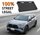 Front License Plate Frame for Toyota Highlander 2020-2024 Licence Plate Holder fits Perfectly with Curvature of Front Bumper Ram License Plate Frame Replace 521140E160 TO1068162