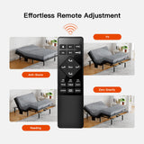 Amada Queen Adjustable Bed Frame and 14 Inch Cooling Gel Memory Foam Mattress Set