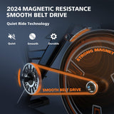 YOSUDA PRO Magnetic Exercise Bike 350 lbs Weight Capacity - Indoor Cycling Bike Stationary with Comfortable Seat Cushion, Silent Belt Drive YOSUDA