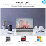 HP 17 Inch Laptop Computer, 17.3 IPS FHD Business Laptop PC, AMD Ryzen 5 (6-Cores), 32GB RAM 1TB SSD, Windows 11 Pro, 10-Key Number Pad, WiFi 6, HDMI, USB-C